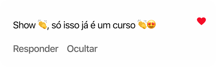 Comentário de cliente