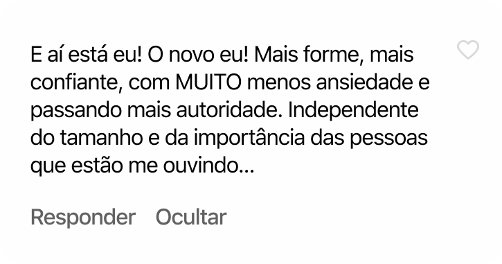Comentário de cliente