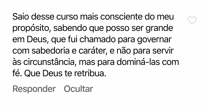 Comentário de cliente