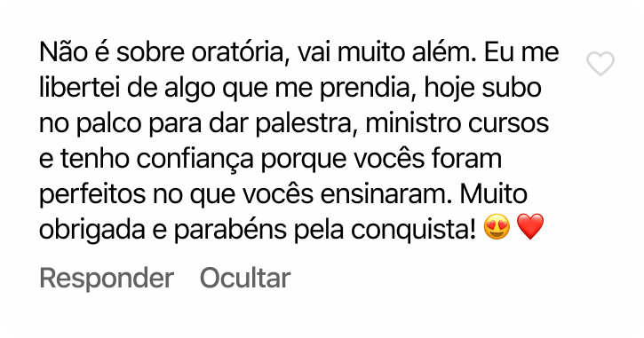 Comentário de cliente