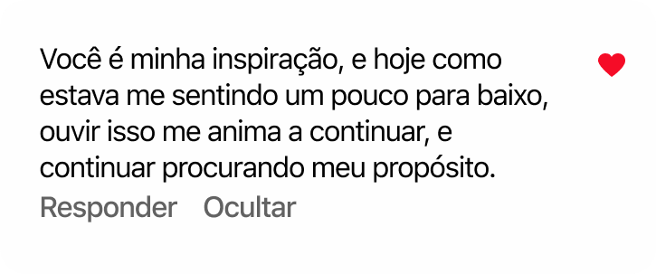 Comentário de cliente