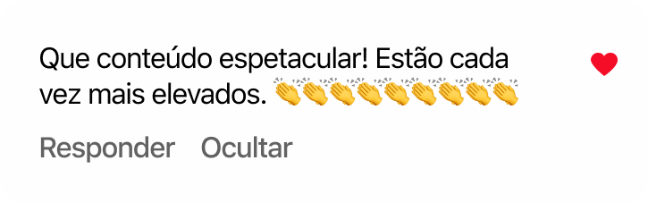 Comentário de cliente
