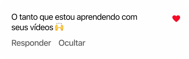 Comentário de cliente