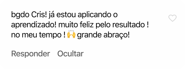 Comentário de cliente